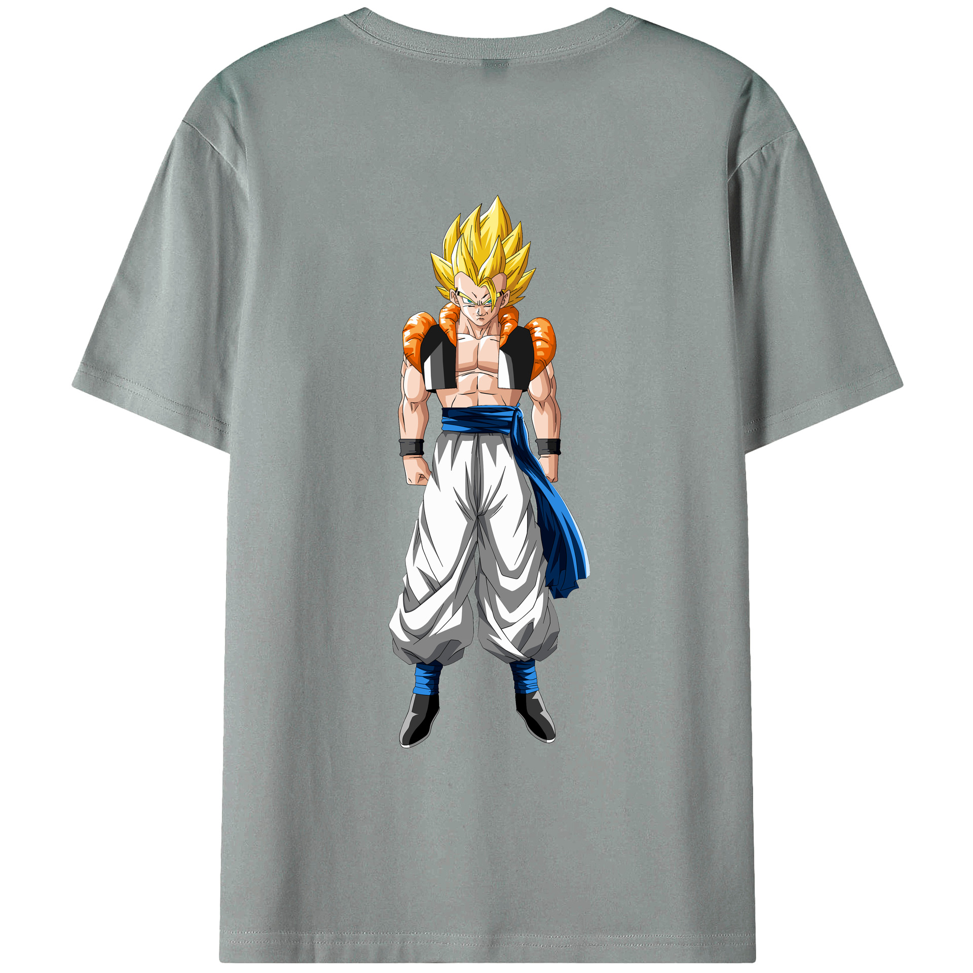 （画像用） ドラゴンボール ベジータ四世（Bejīta Yonsei）DRAGON BALL Vegeta IV 綿100％ メンズ半袖Tシャツ（バックプリント） 通気性